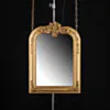 Fransk Antik Spegel 68x94cm Valvformad Pierre Guld