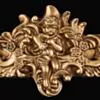 Fransk Antik Spegel 68x94cm Valvformad Pierre Guld
