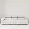 Soffa 3-sits 288cm Vit Boucle Armstöd Vänster - Paris