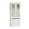 Vit Garderobsmodul 2D04 Glas - Monte Carlo