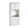 Vit Garderobsmodul 2D05/L Spegel Belysning - Monte Carlo