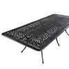 Matgrupp Utomhus 10 stolar Svart Aluminium - Toscana 280cm