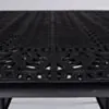 Matgrupp Utomhus 10 stolar Svart Aluminium - Toscana 280cm