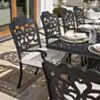 Matgrupp Utomhus 10 stolar Svart Aluminium - Toscana 280cm