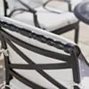 Caféset 4 Stolar Svart Aluminium - Amalfi Ø90cm