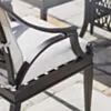 Caféset 4 Stolar Svart Aluminium - Amalfi Ø90cm
