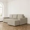 Bäddsoffa Divan Höger 255cm Grå - Sydney