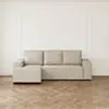 Bäddsoffa Divan Vänster 255cm Grå - Sydney