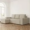 Bäddsoffa Divan Vänster 255cm Grå - Sydney