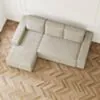 Bäddsoffa Divan Vänster 255cm Grå - Sydney