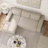 Bäddsoffa Divan Vänster 255cm Grå - Sydney