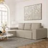 Bäddsoffa Divan Vänster 255cm Grå - Sydney