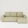 Bäddsoffa Divan Höger 255cm Grön - Sydney