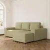 Bäddsoffa Divan Höger 255cm Grön - Sydney