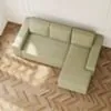 Bäddsoffa Divan Höger 255cm Grön - Sydney