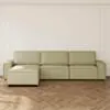 Divansoffa 353cm Grön Vänster - Sydney