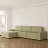 Divansoffa 353cm Grön Vänster - Sydney