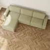 Divansoffa 353cm Grön Vänster - Sydney