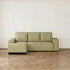 Bäddsoffa Divan Vänster 255cm Grön - Sydney