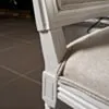 Gustaviansk Karmstol Vit Armstöd Gripsholm Massiv Ek