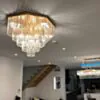 Plafond Kristall Hannover Guld Ø 80cm