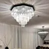 Plafond Kristall Hannover Svart Ø 80cm