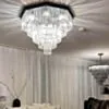 Plafond Kristall Hannover Svart Ø 80cm