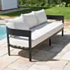 Loungegrupp 5-Pers Svart Aluminium - Ibiza