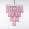 Kristallkrona Ø66xH75cm Krom/Rosa - Neapel