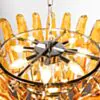 Kristallkrona Ø66xH75cm Amber/Krom - Livorno