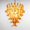Kristallkrona Ø66xH75cm Amber/Krom - Livorno