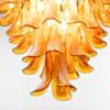 Kristallkrona Ø66xH75cm Amber/Krom - Livorno