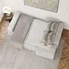 Bäddsoffa Divan Höger 255cm Ivory - Sydney