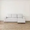 Bäddsoffa Divan Höger 255cm Ivory - Sydney