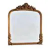 Guldspegel valvformad 80x88cm - Mary
