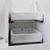 Kommod Badrum 120cm Ottawa Vit - Vit Marmor