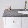 Kommod Badrum 120cm Utah Vit - Grå Marmor