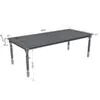 Matbord Gripsholm 240cm Vit Massiv Ek