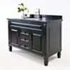 Kommod Badrum 120cm Nashville Svart - Svart Granit