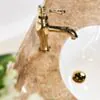 Tvättställsblandare Guld - Wilma