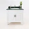 Kommod Badrum 80cm Nashville Vit - Grön Marmor