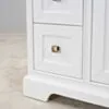Kommod Badrum 120cm Wyoming Vit - Vit Marmor