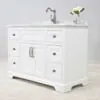 Kommod Badrum 120cm Wyoming Vit - Vit Marmor