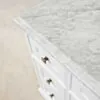 Kommod Badrum 120cm Wyoming Vit - Vit Marmor