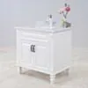 Kommod Badrum 80cm Nashville Vit - Vit Marmor