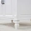 Kommod Badrum 80cm Nashville Vit - Vit Marmor