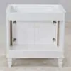 Kommod Badrum 80cm Nashville Vit - Vit Marmor