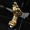 Badkar 170cm Svart & Vit Tassar Guld - The Classic