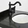 Kommod Badrum 60cm Nashville Vit - Svart Granit