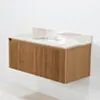Badrumskommod Ek 100cm Beige Marmor - Båstad